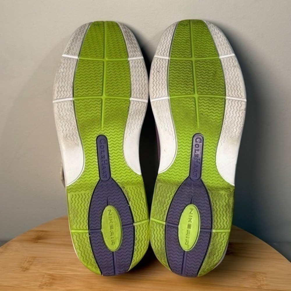 Cole Haan G Series NikeAir Sneaker Womens 6B Purple Green Sporty Athleisure Walk - Picture 7 of 8